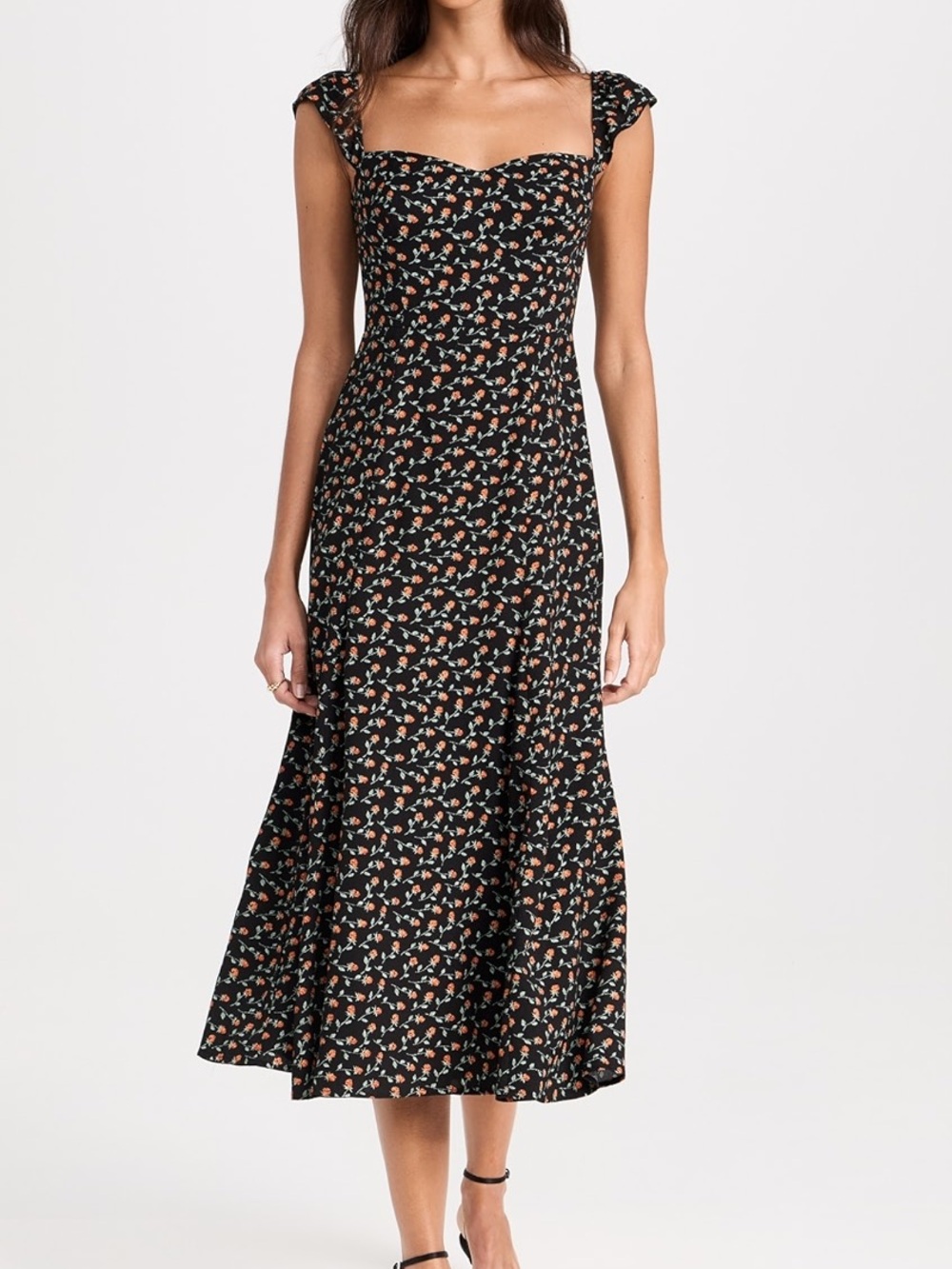 Reformation Bryson Dress Floral Midi